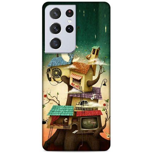 Lopard Samsung Galaxy S21 Ultra Uyumlu Kılıf Manipülasyon ☻ (43) Thin Fit Kılıf Baskılı