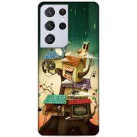 Lopard Samsung Galaxy S21 Ultra Uyumlu Kılıf Manipülasyon ☻ (43) Thin Fit Kılıf Baskılı