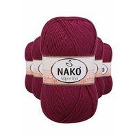 5 Adet Süper İnci El Örgü İpi 100 gr Vişne Çürüğü 2187