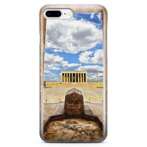 Apple iPhone 7 Plus Kılıf Anıtkabir Perspektif Arka Kapak Koruma Desenli Full Koruyucu