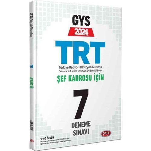 2024 TRT Şef Kadrosu İçin GYS 7 Deneme Sınavı Data Yayınları