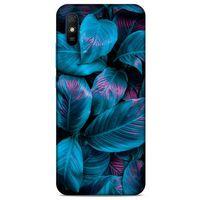 Xiaomi Redmi 9A Uyumlu Kılıf Mavi Delisi (48) Bumper Kılıf Yaprak