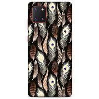 Samsung Galaxy Note 10 Lite Kılıf Desenli Özel Seri Tüyler (8) Baskılı Kılıf