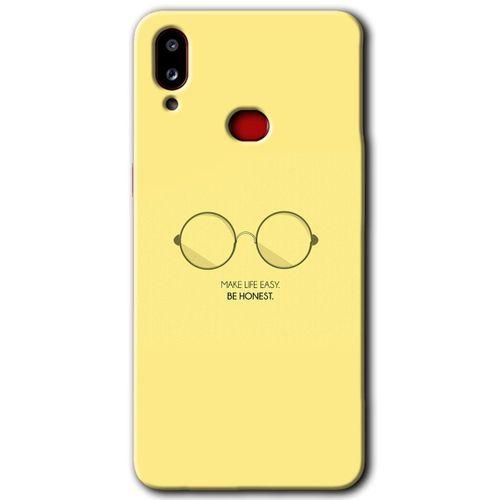 MRCİLETİSİM Samsung Galaxy A10s Kılıf Baskılı Kapak - Be Honest + 5D Tam Kaplayan Cam