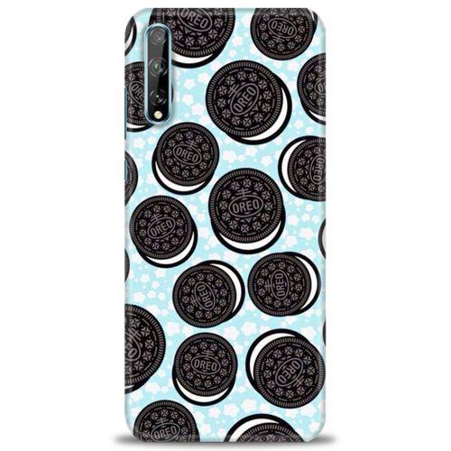 Huawei Y8P Kılıf HD Baskılı Kılıf - Oreo + Tam Ekran Koruyucu