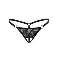 Ağı Açık Siyah Dantelli Fantezi İç Çamaşırı G String