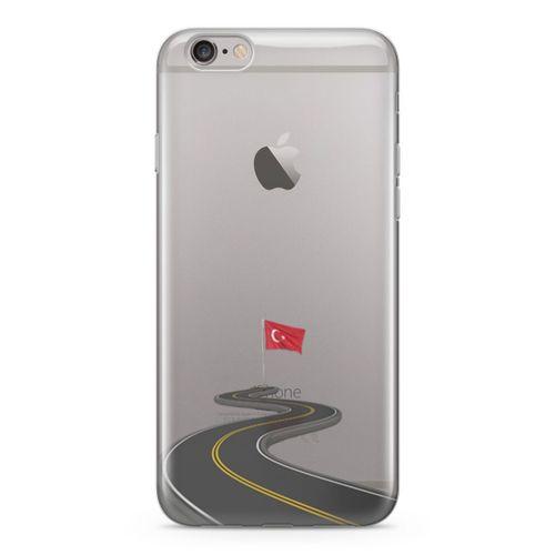 Apple iPhone 6 Plus - 6S Plus Kılıf Türkiye Yolları Arka Kapak Koruma Desenli Full Koruyucu