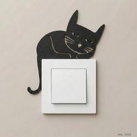 Kedi Silüet Anahtar Priz Dekoru