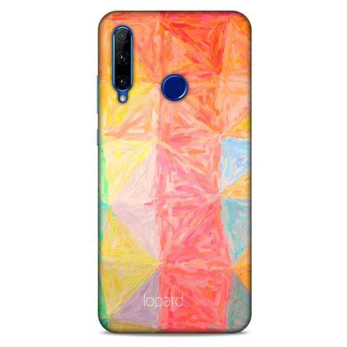 Huawei Y6P Kılıf Pastel Renkler (26) Tpu Silikon Kılıf Sarı Kırmızı