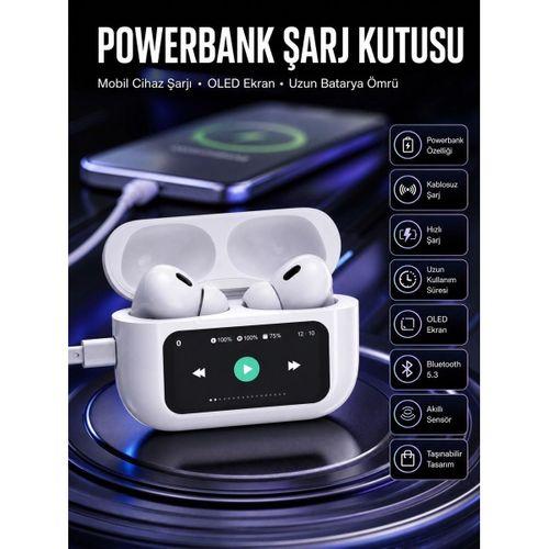 Kulak İçi Bluetooth Kulaklık Ekranlı Müzik Dinleme Çağrı Cevaplama Siyah Yeni Nesil