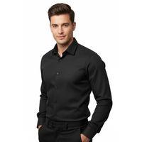 Erkek Silim Fit Armürlü Uzun Kol Gömlek BGL-ST04868