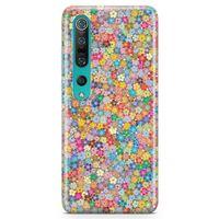 Xiaomi Mi 10 Kılıf Minik Çiçekler Arka Kapak Koruma Desenli Full Koruyucu