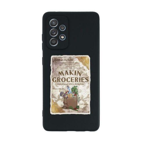 Samsung A52 Makin Groceries Desenli Premium Silikonlu Telefon Kılıfı