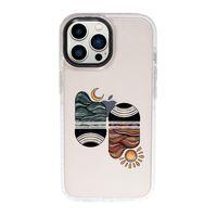 iPhone 13 Pro Sunset Wawe Candy Bumper Darbe Emci Silikonlu Telefon Kılıfı