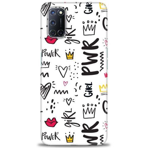 Oppo A72 Kılıf HD Baskılı Kılıf - Power Girl + Tam Ekran Koruyucu