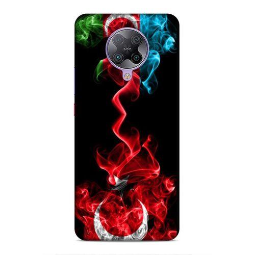 Xiaomi Redmi K30 Pro Uyumlu Kılıf Azarbaijan (12) Koruyucu Silikon Azerbaycan Türk Bayrakları