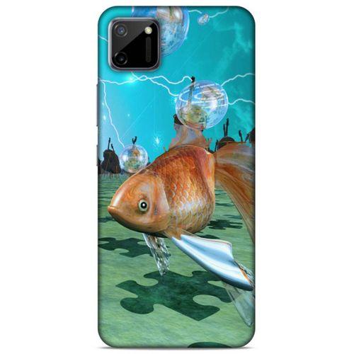 Lopard Oppo Realme C11 Uyumlu Kılıf Manipülasyon ☻ (29) Arka Koruma Kılıfı Baskılı