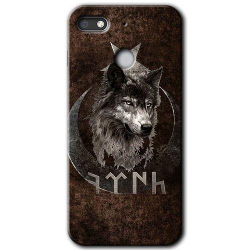 General Mobile GM 8 Go HD Baskılı Kılıf + 9D Tam Ekran Koruyucu - Bozkurt Göktürk