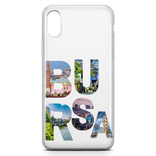 Apple iPhone XS Kılıf Bursa Gezi Arka Kapak Koruma Desenli Full Koruyucu
