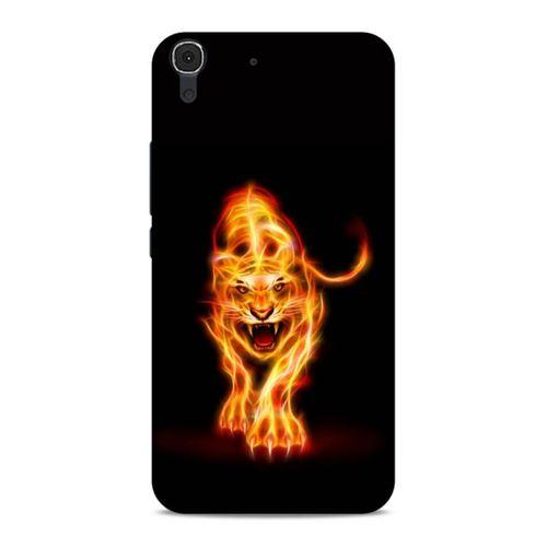 Lopard Huawei Honor 8a Uyumlu Kılıf FireX (27) Tasarımlı Kılıf Ateşten Kaplan