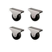 Furç Sabit Teker - 38MM - Siyah HKS229 - 4 Adet