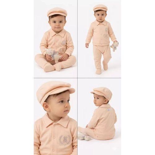 3/12 Ay Pamuk Penye 5 Parça Bebek Takımı