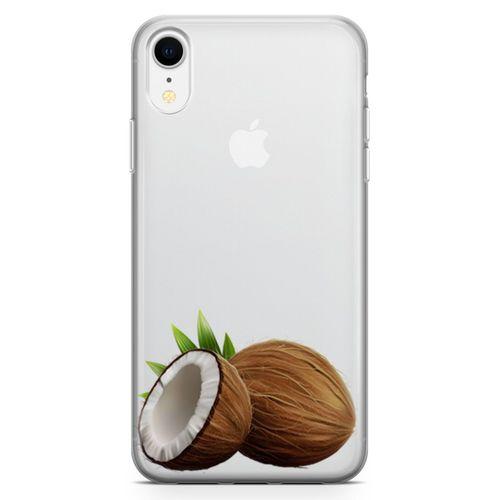 Apple iPhone XR Kılıf Hindistan Cevizi Arka Kapak Koruma Desenli Full Koruyucu