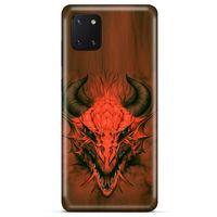 Huawei Y5P Kılıf Dragons (14) Lansman Kılıf Kırmızı Boynuzlu Ejderha