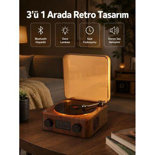 Stereo Bluetooth Hoparlör – Gece Lambalı Ve Saat Göstergeli Yeni Nesil
