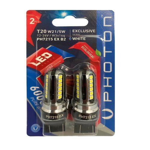 Photon T20 Uyumlu W21-5W Beyaz T20 Çift Devre LED Blister