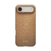 Apple iPhone 17 Air Kılıf M-safe Şarj Özellikli Aramid Fiber Pitaka Glints of Gold Ultra Slim Serisi Kapak