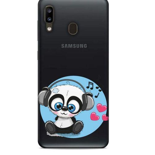 Zoologix (74) Samsung Galaxy A20 Şeffaf Kılıf Silikon Desenli