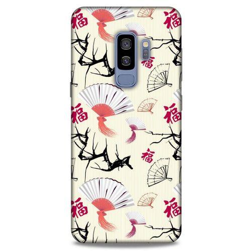 Samsung Galaxy S9 Plus Kılıf Japonya (44) Tough Armor Kılıf Japon Yelpazesi Çiçeği