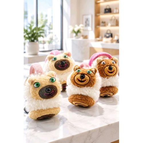 Monalisa Home Lüks Renkli Figürlü Peluş Kulaklık