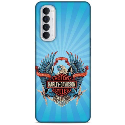 Oppo Reno 4 Pro Uyumlu Kılıf Motorsiklet (1) Kılıfı Harley Davidson
