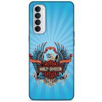 Oppo Reno 4 Pro Uyumlu Kılıf Motorsiklet (1) Kılıfı Harley Davidson