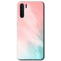MRCİLETİSİM Oppo A91 Kılıf Baskılı Kapak - Art Design 25 + 5D Tam Kaplayan Cam