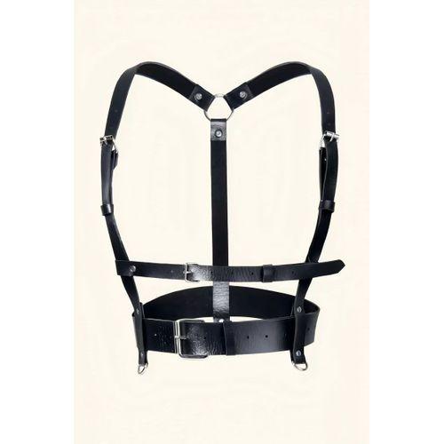 Deri Göğüs Harness Ve Choker-tasma Takım - Brf959