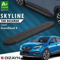 S-Dizayn Opel Grandland X Skyline Siyah Yan Basamak 183 Cm 2017-2024 A+ Kalite