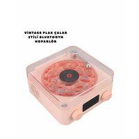 Retro Bluetooth Hoparlör Pembe