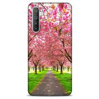 Lopard Oppo Realme XT Uyumlu Kılıf Bahar (42) Rugged Armor Kılıf Pembe Ağaç