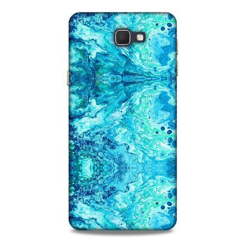 Mermer Desenli (36) Tema Glitter Kılıf Deniz Mavisi Samsung Galaxy J7 Prime Kılıf