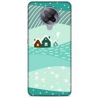 Xiaomi Poco F2 Pro Kılıf Snowix (16) Kalın Kılıf Su Yeşili