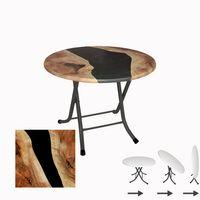 Dockers Klasik Katlanır Masa Yuvarlak (80 cm Çap) - (Werzalit, Wermodin ve Allzalit Tabla) - Epoxy