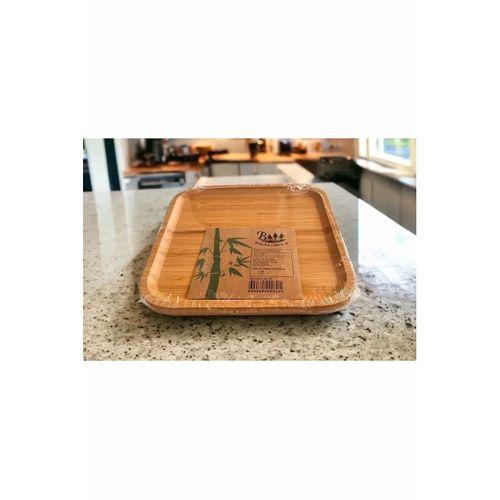 Bambu Kare Tabak 20 * 20 * 1.5 Cm Royaleks-KR2020