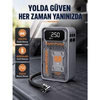 Kablosuz Hava Pompası – 150 Psı Basınç, Led Ekran Ve 6000mah Batarya