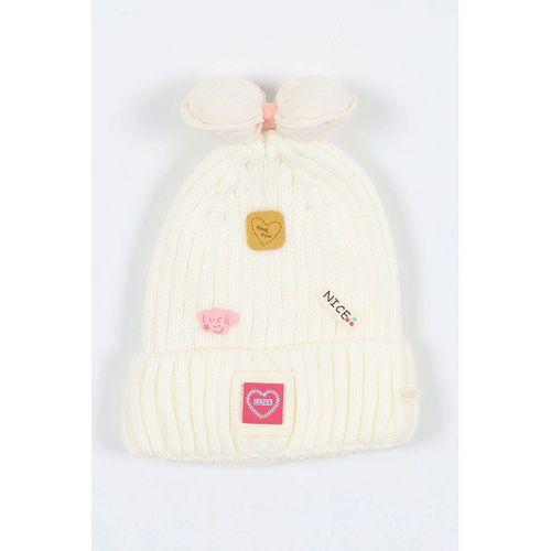 Kitti Kitti Çocuk Kız Kulaklı Bere (4-8 Yaş) K24130-02 Krem