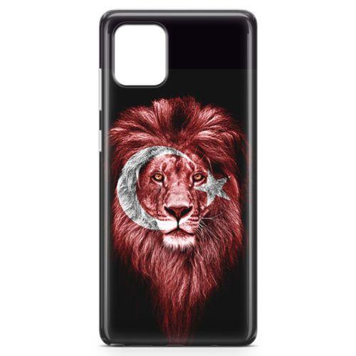 Samsung Galaxy A81 Kılıf Aslan Türk Arka Kapak Koruma Desenli Full Koruyucu