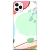 iPhone 11 Pro Max Kılıf HD Baskılı Kılıf - Benekli + Tam Ekran Koruyucu