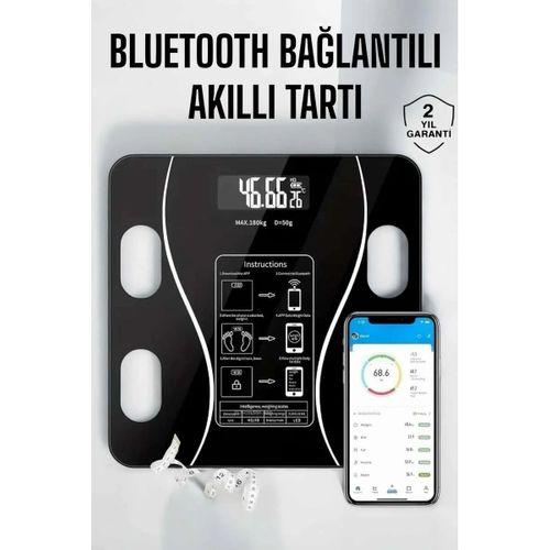 Akıllı Tartı Bluetooth Bağlantılı Yağ Ölçebilen Tartı Yeni Nesil